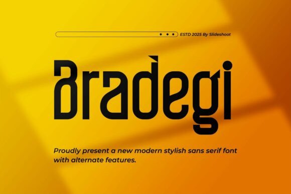 Bradegi: The Modern Typeface That Elevates Your Brand