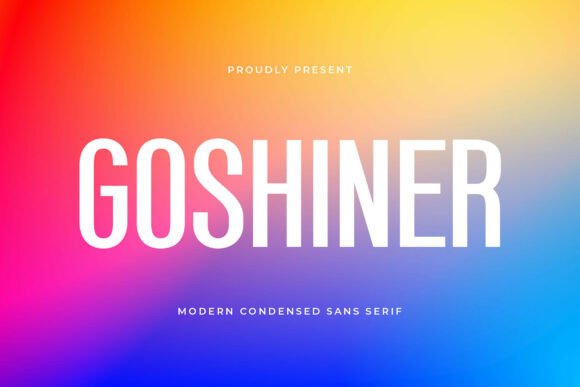 Goshiner: A Bold Sans Serif Font for Modern Branding