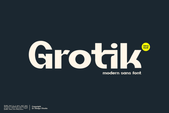 Grotik Review: A Bold Sans Serif for Modern Brand Identity