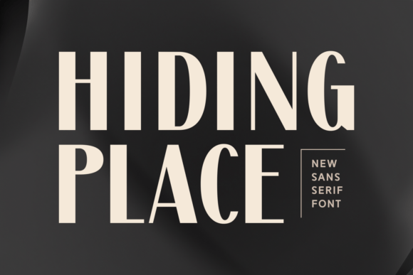 Hiding Place Font: A Bold Sans Serif for Brand Identity