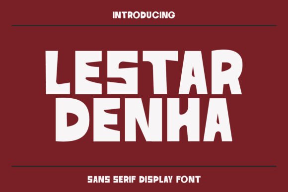 Lestar Denha: A Bold Sans Serif Font for Modern Campaigns