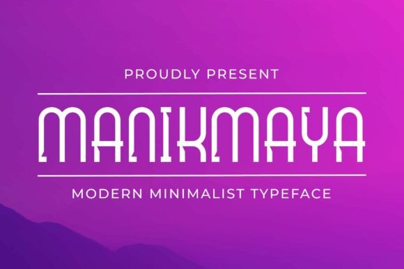 Manikmaya: A Modern Sans Serif Font for Bold Web Design