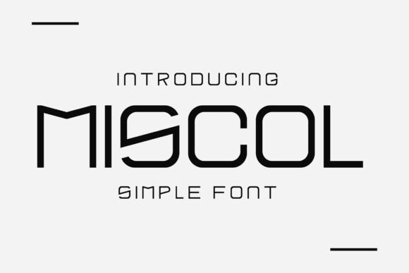 Miscol: A Modern Sans Serif Font for Editorial Design