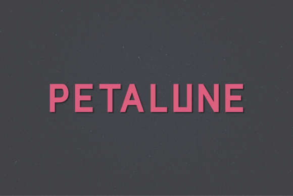 Petalune: A Modern Sans Serif Typeface for Web Design