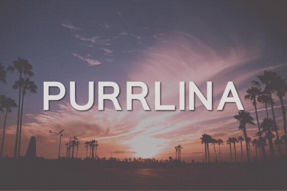 Purrlina: A Modern Sans Serif Typeface for Web Design