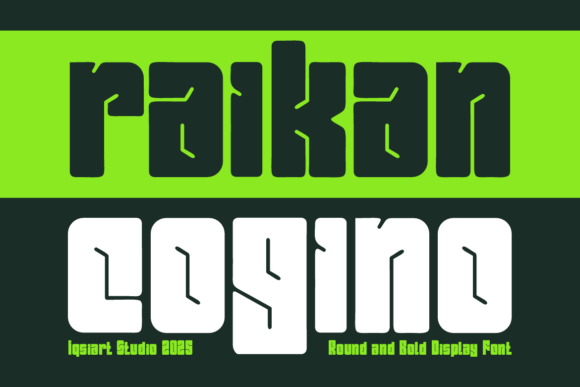 Raikan Cogino: A Bold Sans Serif Typeface for Modern Web Design