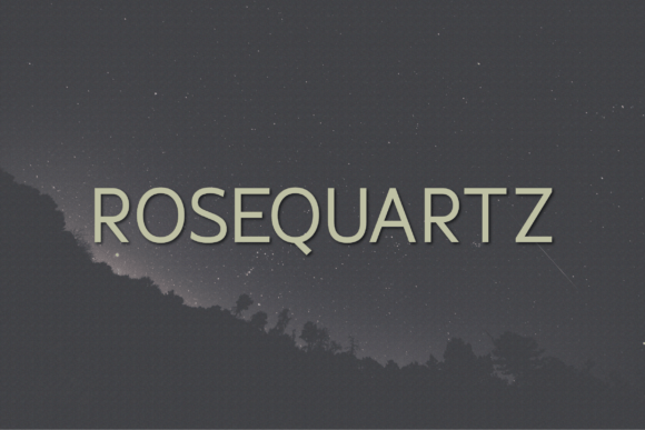 Rosequartz: A Modern Sans Serif Typeface for Web Design