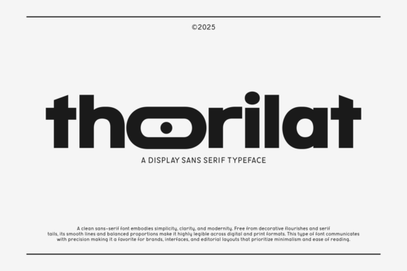Thorilat: The Futuristic Typeface for Bold Branding