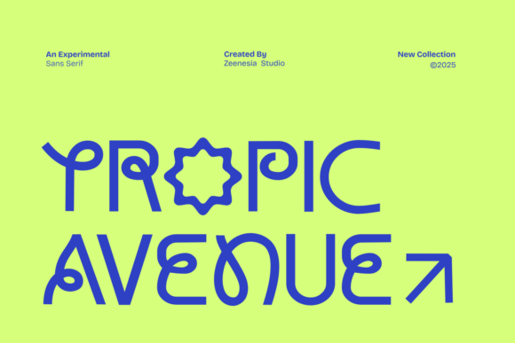 Tropic Avenue: A Bold Sans Serif Font for Modern Web Design