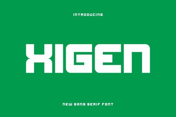 Xigen: A Modern Sans Serif Typeface for Editorial Design